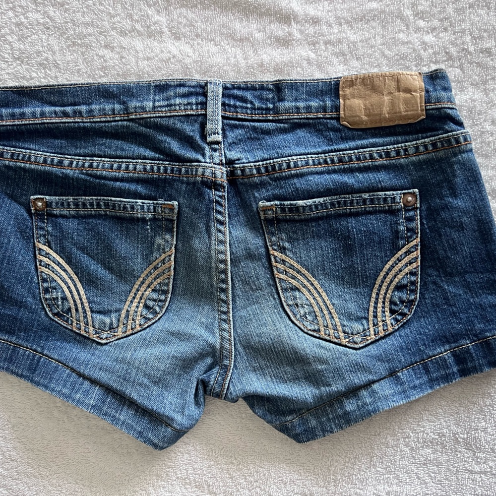 Hollister Blue stretch Skinny Jeans shorts
